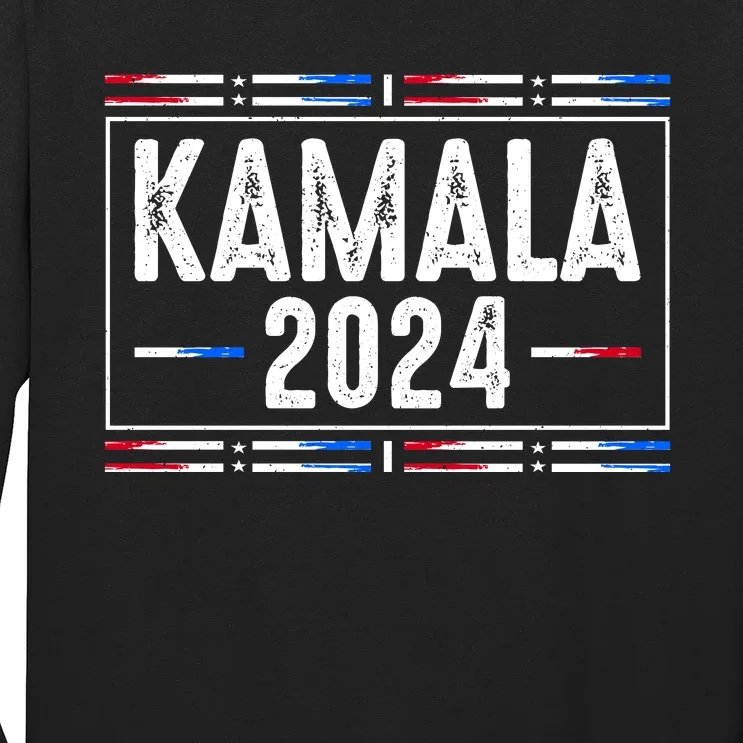 Kamala Harris 2024 Campaign Support Print Long Sleeve Shirt