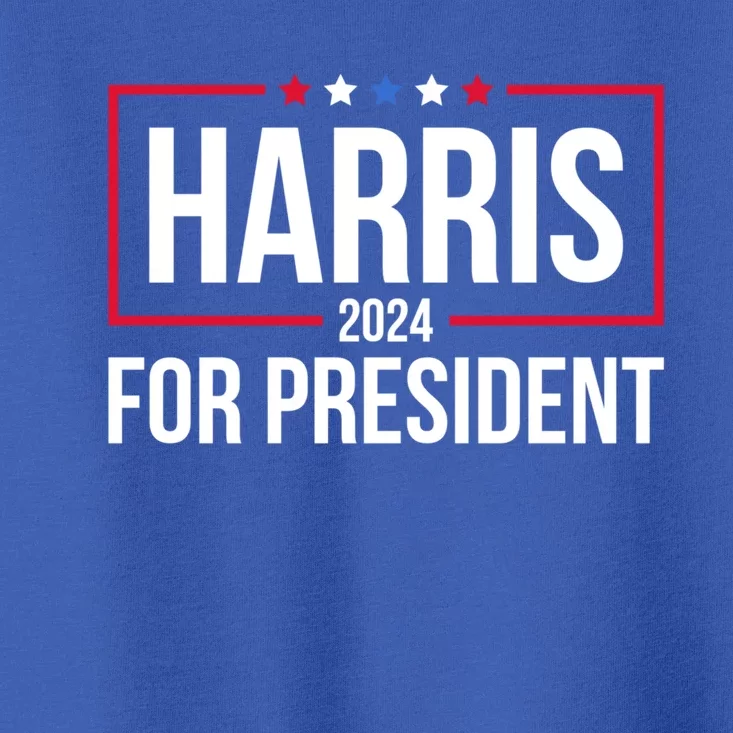 Kamala Harris 2024 Us Flag Democratic President Gift Toddler T-Shirt