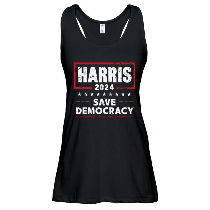 Kamala Harris 2024 Us Democratic President Retro Vintage Ladies Essential Flowy Tank