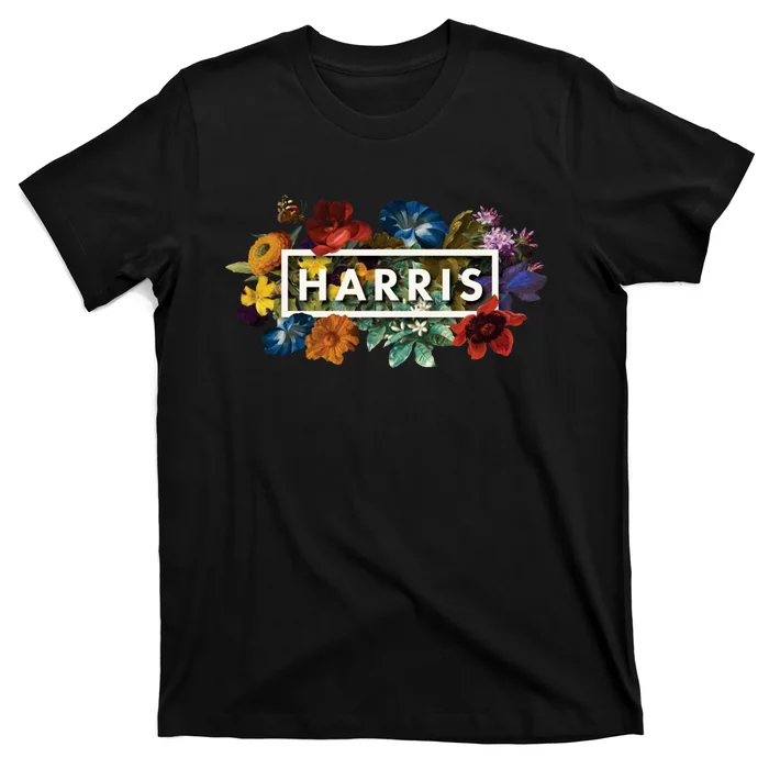 Kamala Harris 2024 Vintage Floral Women Harris President T-Shirt