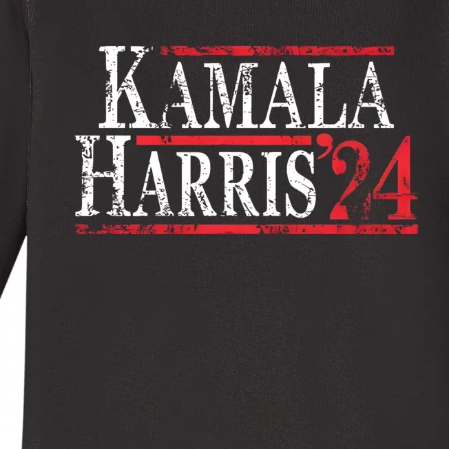 Kamala Harris 2024 For President Campaign Baby Long Sleeve Bodysuit