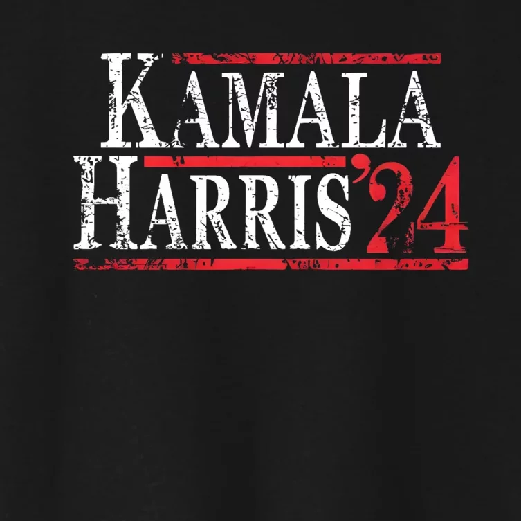 Kamala Harris 2024 For President Campaign Women's Crop Top Tee