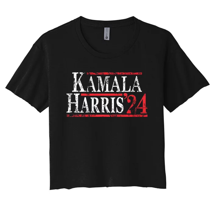 Kamala Harris 2024 For President Campaign Women's Crop Top Tee