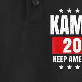 Kamala Harris 2024 Keep America Free Pro Kamala 2024 Dry Zone Grid Performance Polo