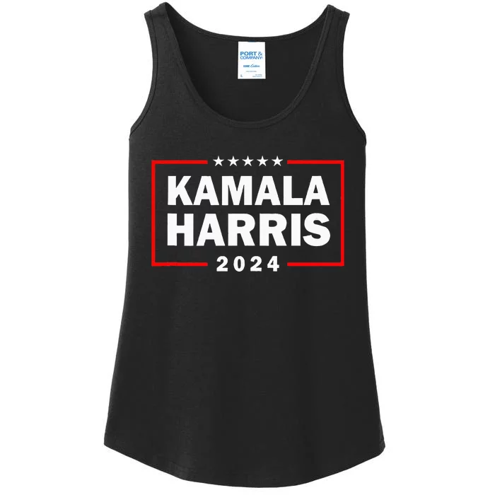 Kamala Harris 2024 Retro Usa Political President Election Ladies Essential Tank