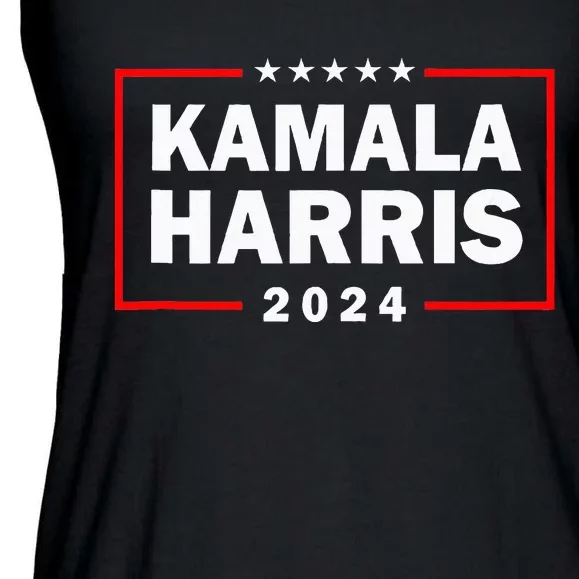 Kamala Harris 2024 Retro Usa Political President Election Ladies Essential Flowy Tank