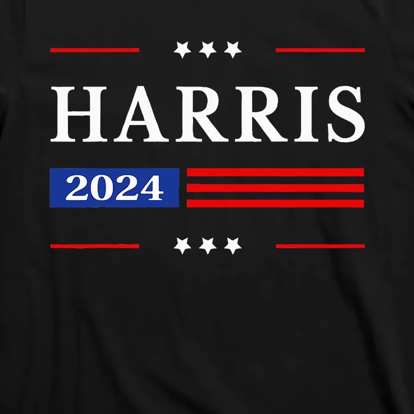 Kamala Harris 2024 Harris 2024 For President American Flag T-Shirt