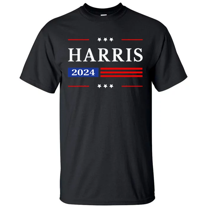 Kamala Harris 2024 Harris 2024 For President American Flag Tall T-Shirt