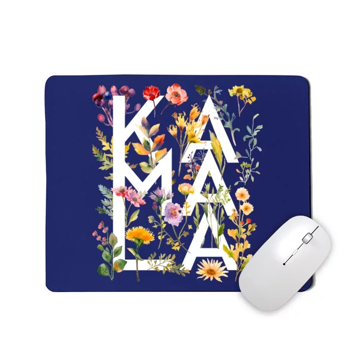 Kamala Harris 2024 Election Floral Flowers Mousepad