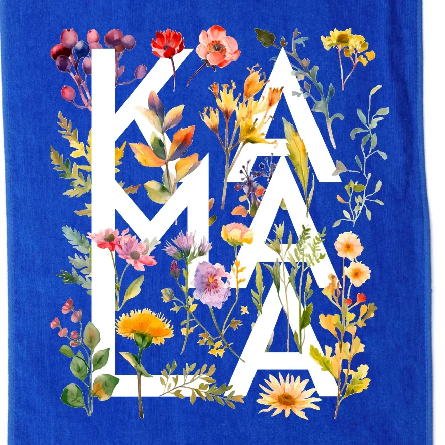 Kamala Harris 2024 Election Floral Flowers Platinum Collection Golf Towel