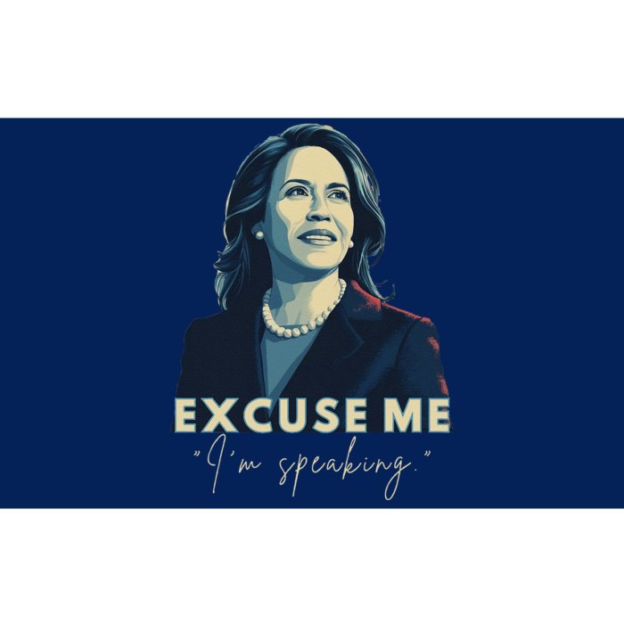 Kamala Harris 2024 Excuse Me IM Speaking Funny Saying Bumper Sticker