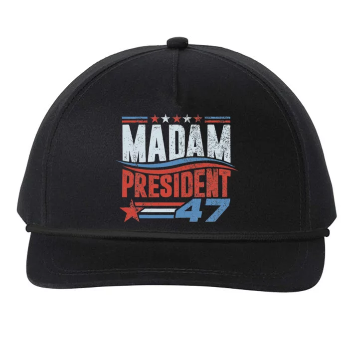 Kamala Harris 2024 For President Election Campaign Snapback Five-Panel Rope Hat