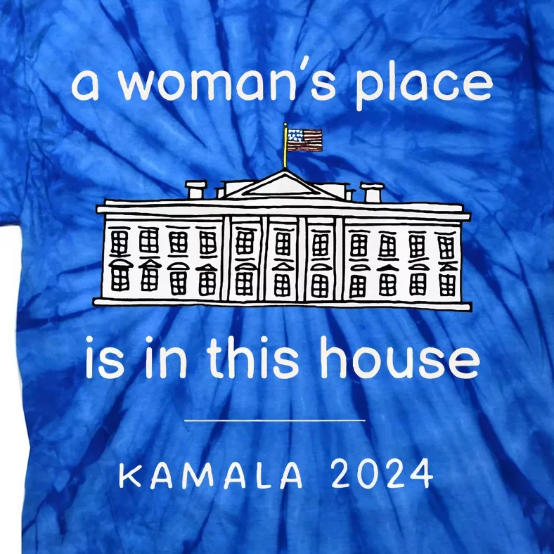 Kamala Harris 2024 Feminist Vote White House Tie-Dye T-Shirt