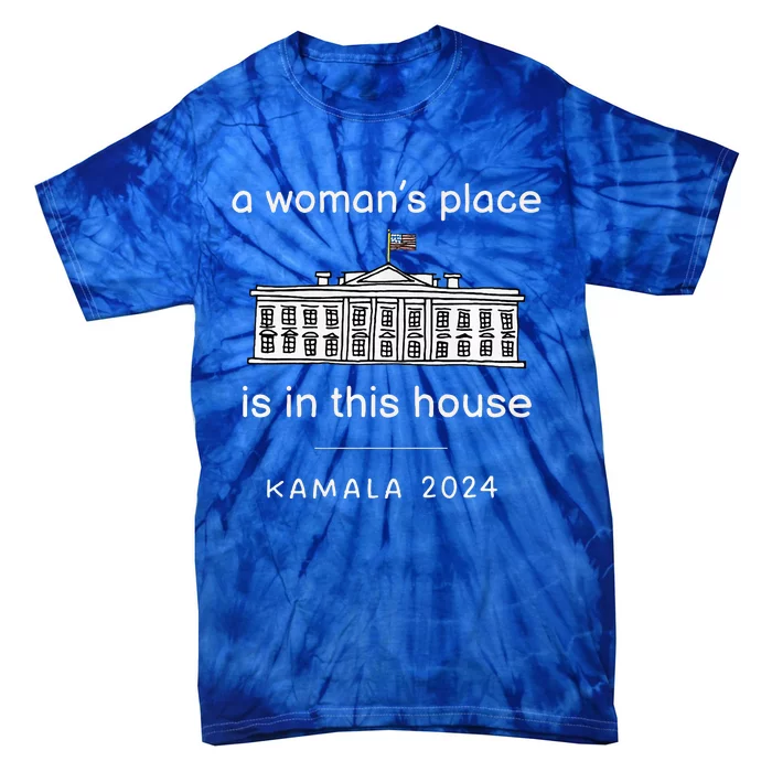 Kamala Harris 2024 Feminist Vote White House Tie-Dye T-Shirt