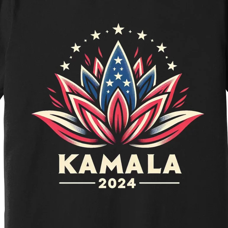 Kamala Harris 2024 Presidential Campaign American Lotus Premium T-Shirt