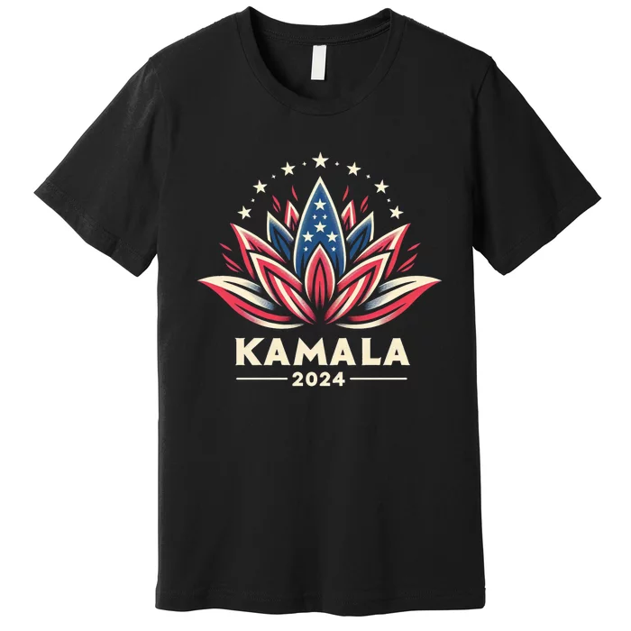 Kamala Harris 2024 Presidential Campaign American Lotus Premium T-Shirt