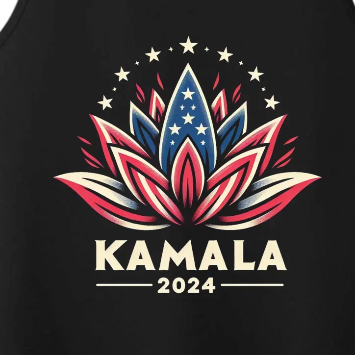 Kamala Harris 2024 Presidential Campaign American Lotus Performance Tank