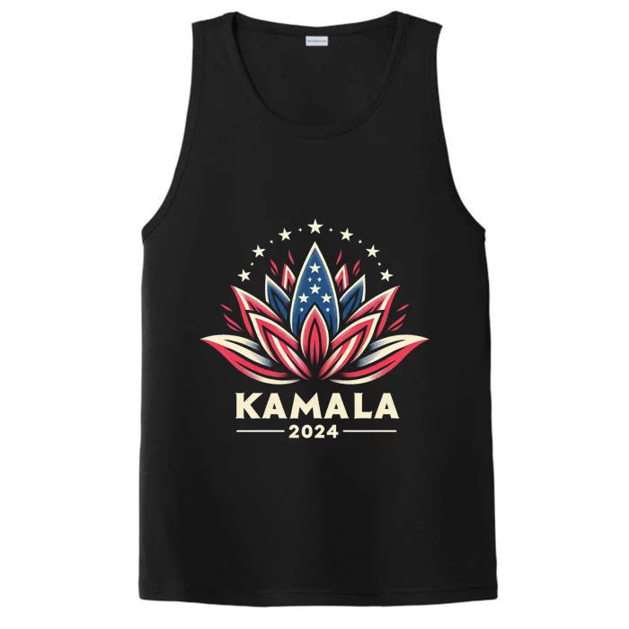 Kamala Harris 2024 Presidential Campaign American Lotus Performance Tank