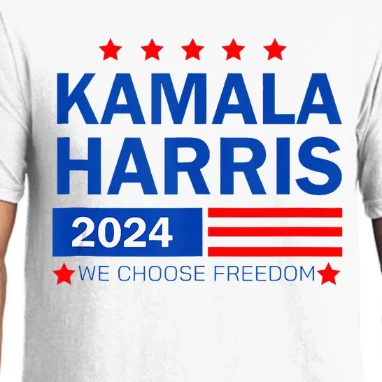 Kamala Harris 2024 For President We Choose Freedom Pajama Set