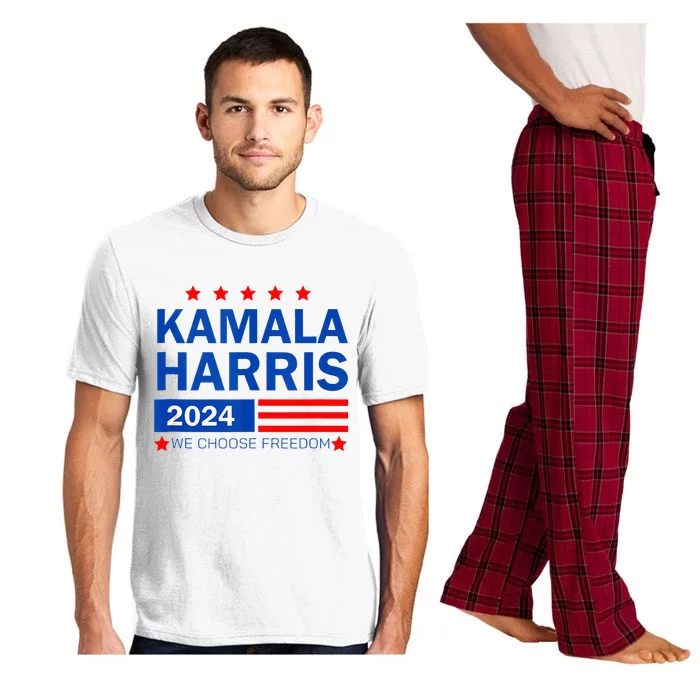 Kamala Harris 2024 For President We Choose Freedom Pajama Set