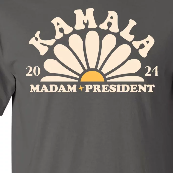 Kamala Harris 2024 Madam President Sunflower Tall T-Shirt