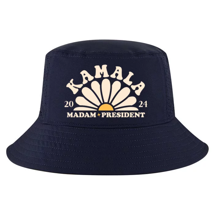 Kamala Harris 2024 Madam President Sunflower Cool Comfort Performance Bucket Hat