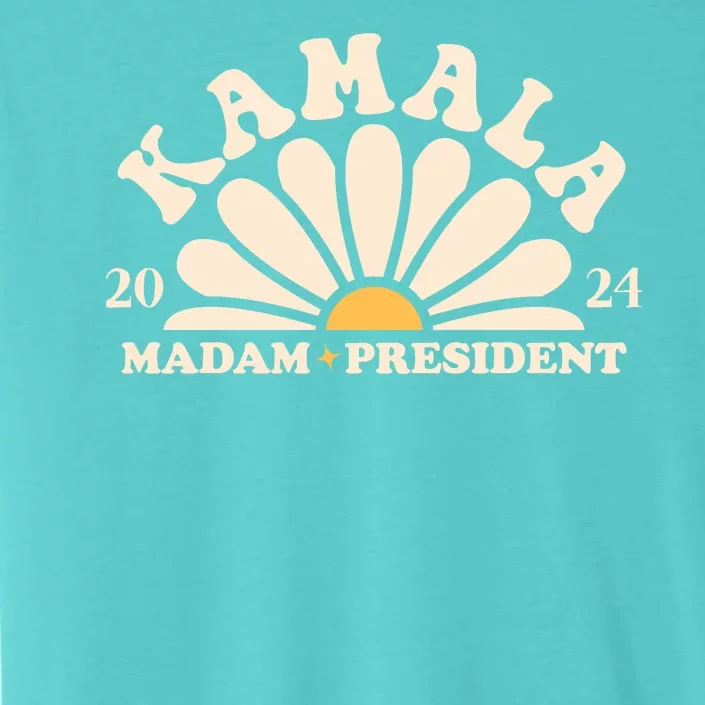 Kamala Harris 2024 Madam President Sunflower ChromaSoft Performance T-Shirt