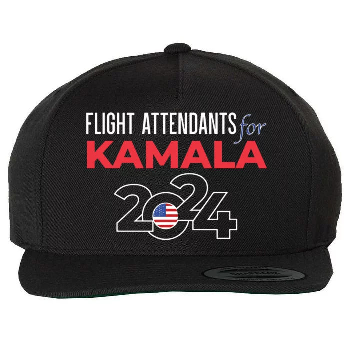 Kamala Harris 2024 For President Wool Snapback Cap