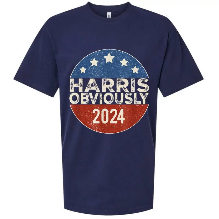 Kamala Harris 2024 Harris Obviously Sueded Cloud Jersey T-Shirt