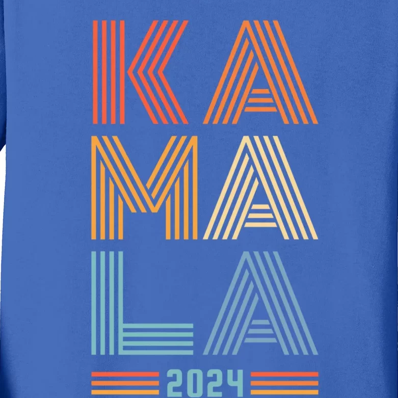 Kamala Harris 2024 Presidential Election Gift Kids Long Sleeve Shirt