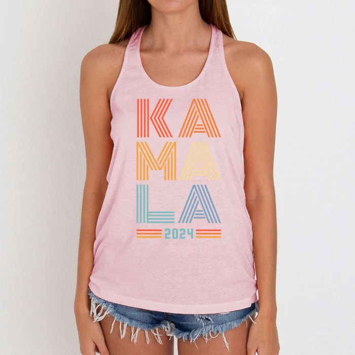 Kamala Harris 2024 Presidential Election Gift Women's Knotted Racerback Tank