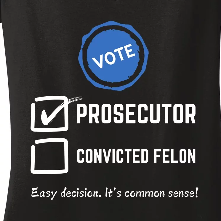 Kamala Harris 2024 Prosecuter Women's V-Neck T-Shirt