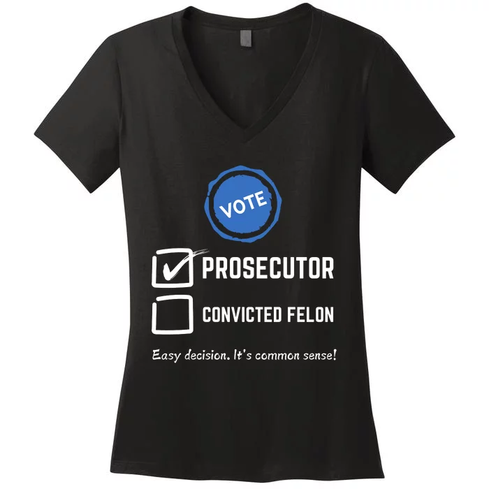 Kamala Harris 2024 Prosecuter Women's V-Neck T-Shirt