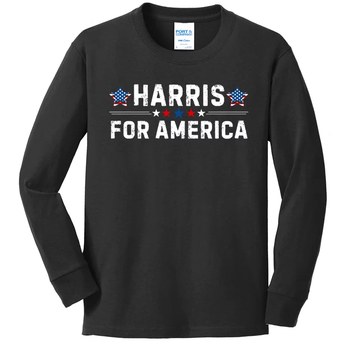 Kamala Harris 2024 Kids Long Sleeve Shirt