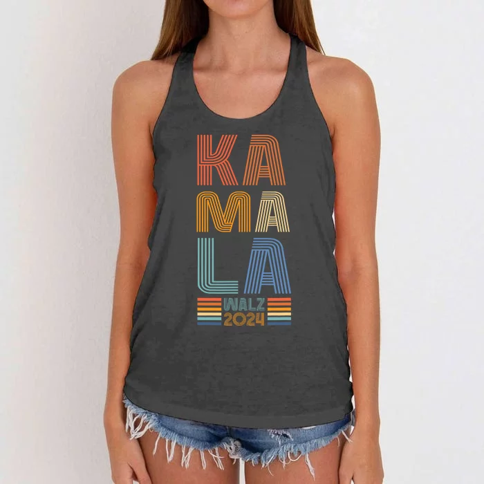 Kamala Harris 2024 For President Election Harris Walz Tim Waltz Women's Knotted Racerback Tank