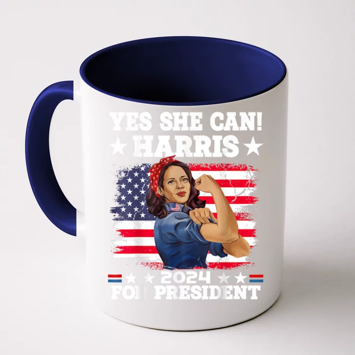 Kamala Harris 2024 President Election Kamala Yes She Can Front & Back Coffee Mug