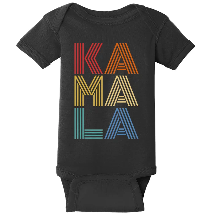 Kamala Harris 2024 Vintage Retro Style Baby Bodysuit