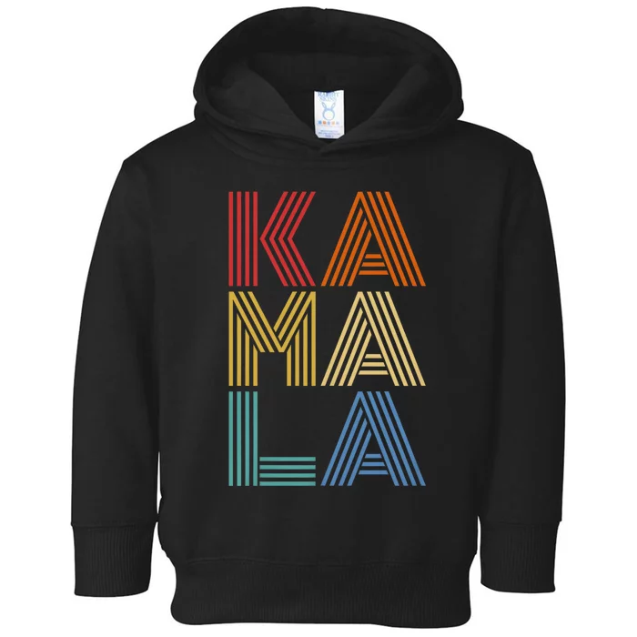 Kamala Harris 2024 Vintage Retro Style Toddler Hoodie