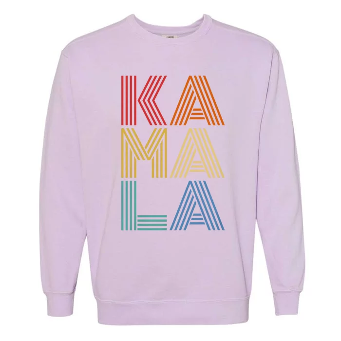 Kamala Harris 2024 Vintage Retro Style Garment-Dyed Sweatshirt