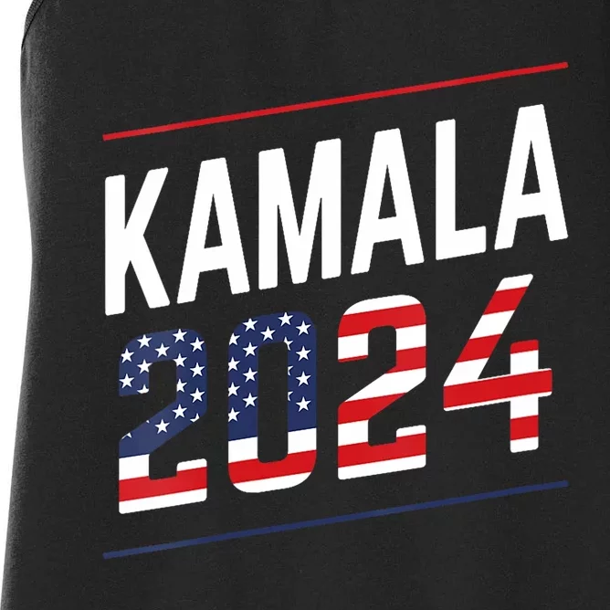 Kamala Harris 2024 President Campaign Women's Racerback Tank