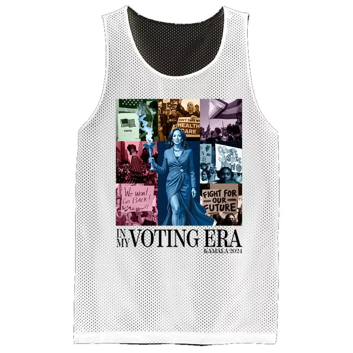 Kamala Harris 2024 In My Voting Era Madam President Mesh Reversible Basketball Jersey Tank