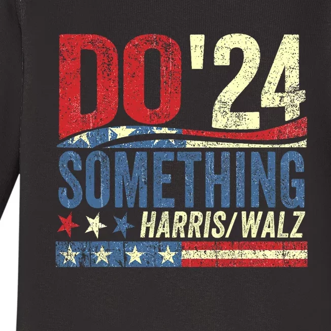 Kamala Harris 2024 Election Michelle Obama Do Something Baby Long Sleeve Bodysuit