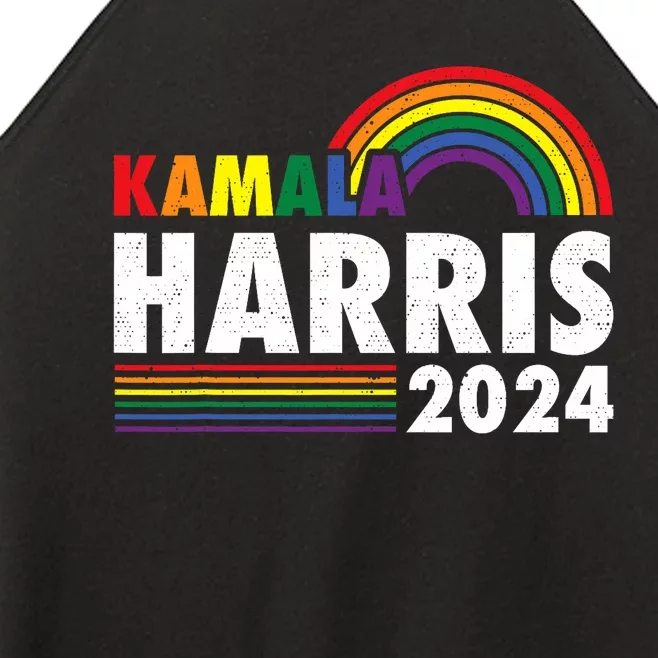 Kamala Harris 2024 Rainbow Gay Pride Lgbt Election 2024 Women’s Perfect Tri Rocker Tank