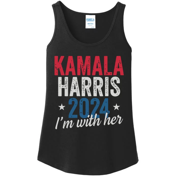 Kamala Harris 2024 Support Im With Her Kamala Harris 2024 Ladies Essential Tank