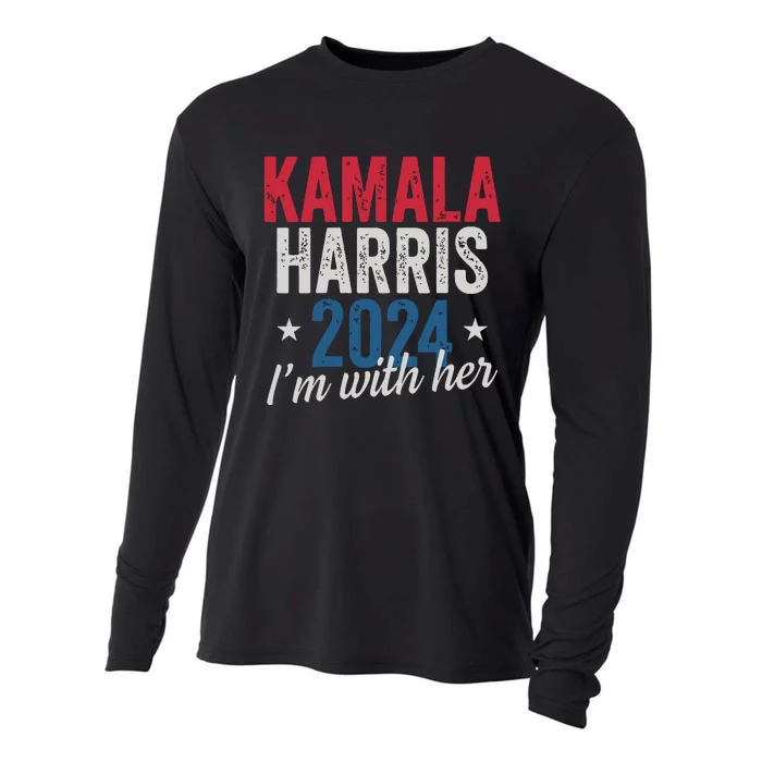 Kamala Harris 2024 Support Im With Her Kamala Harris 2024 Cooling Performance Long Sleeve Crew