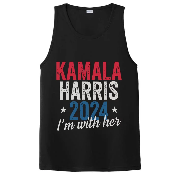 Kamala Harris 2024 Support Im With Her Kamala Harris 2024 Performance Tank