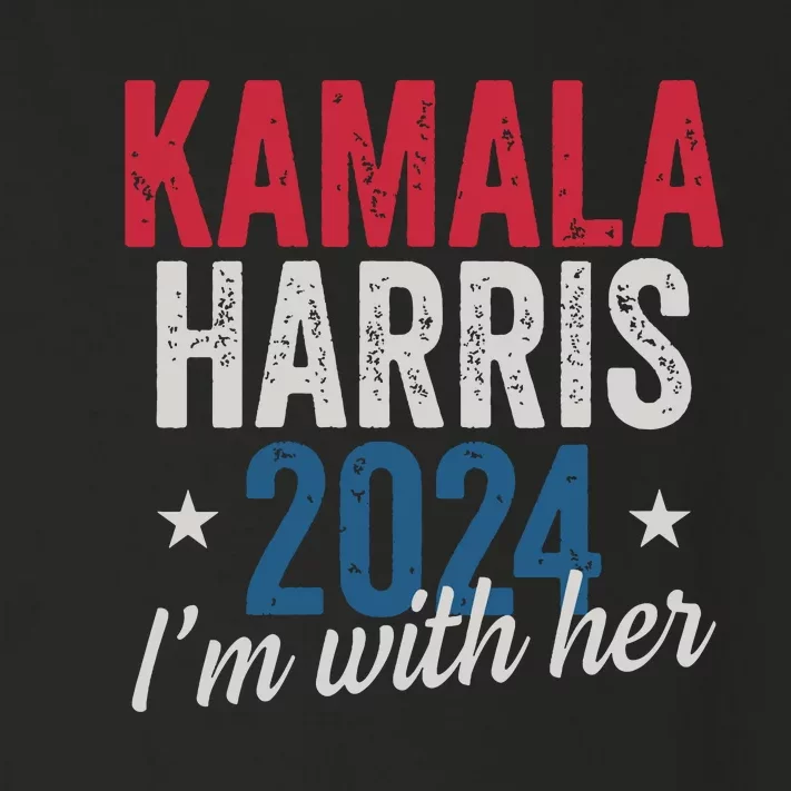 Kamala Harris 2024 Support Im With Her Kamala Harris 2024 Toddler Long Sleeve Shirt