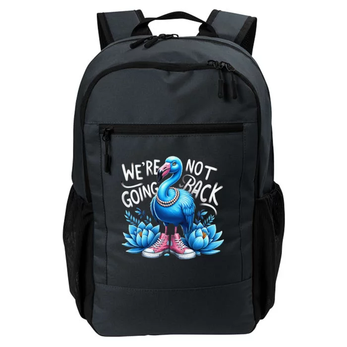 Kamala Harris 2024 Vintage Flamingo Were Not Going Back Daily Commute Backpack