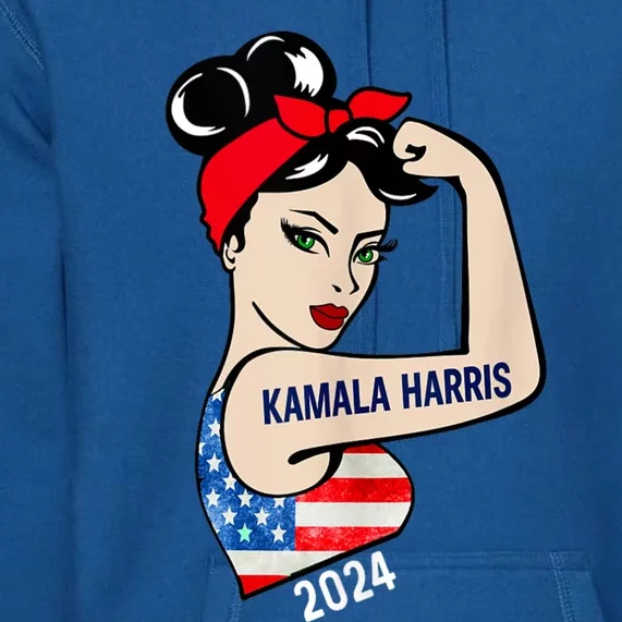 Kamala Harris 2024 President America Election Vote Women Premium Hoodie