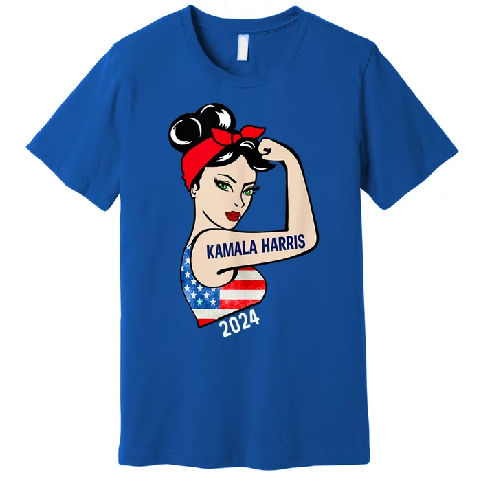 Kamala Harris 2024 President America Election Vote Women Premium T-Shirt